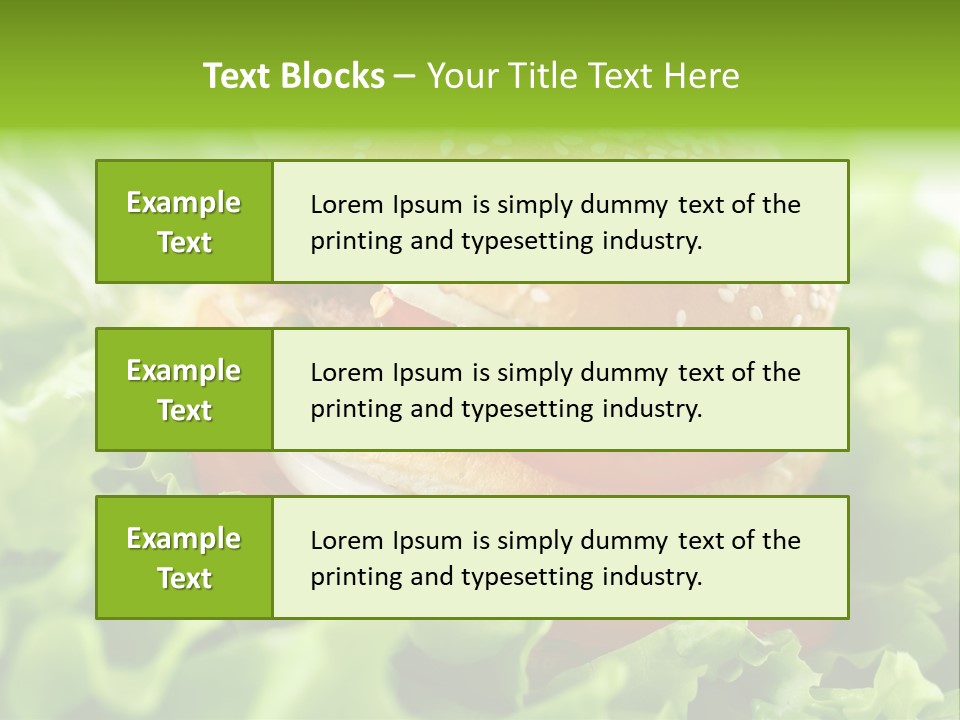 Hamburger Meat Fast PowerPoint Template