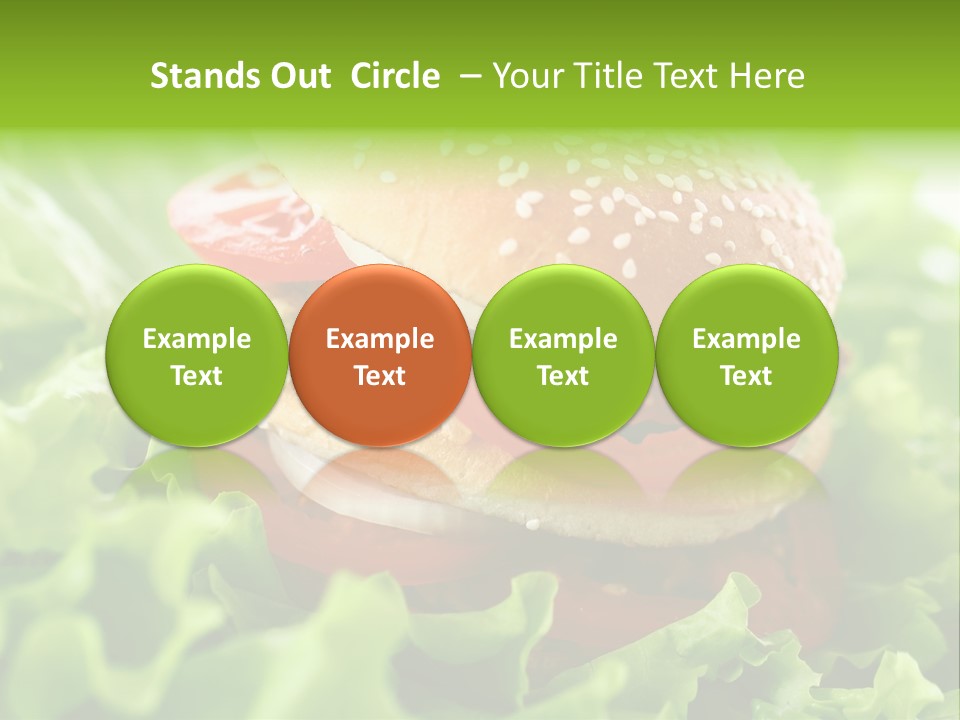 Hamburger Meat Fast PowerPoint Template