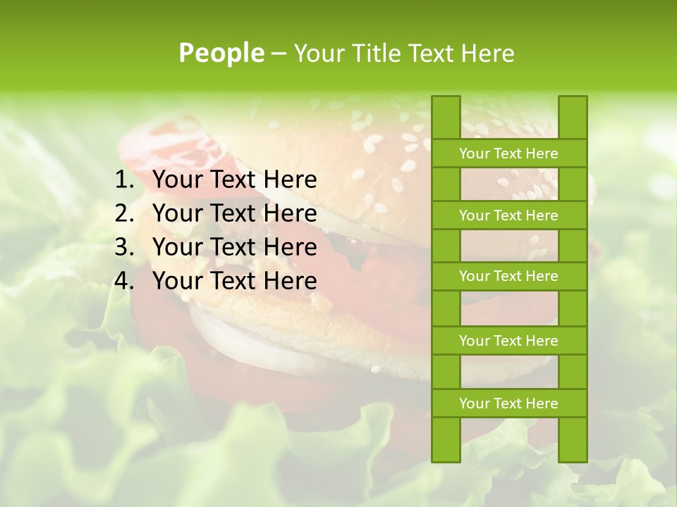 Hamburger Meat Fast PowerPoint Template