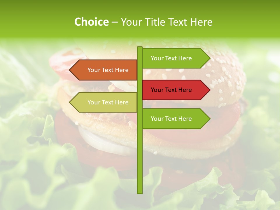 Hamburger Meat Fast PowerPoint Template