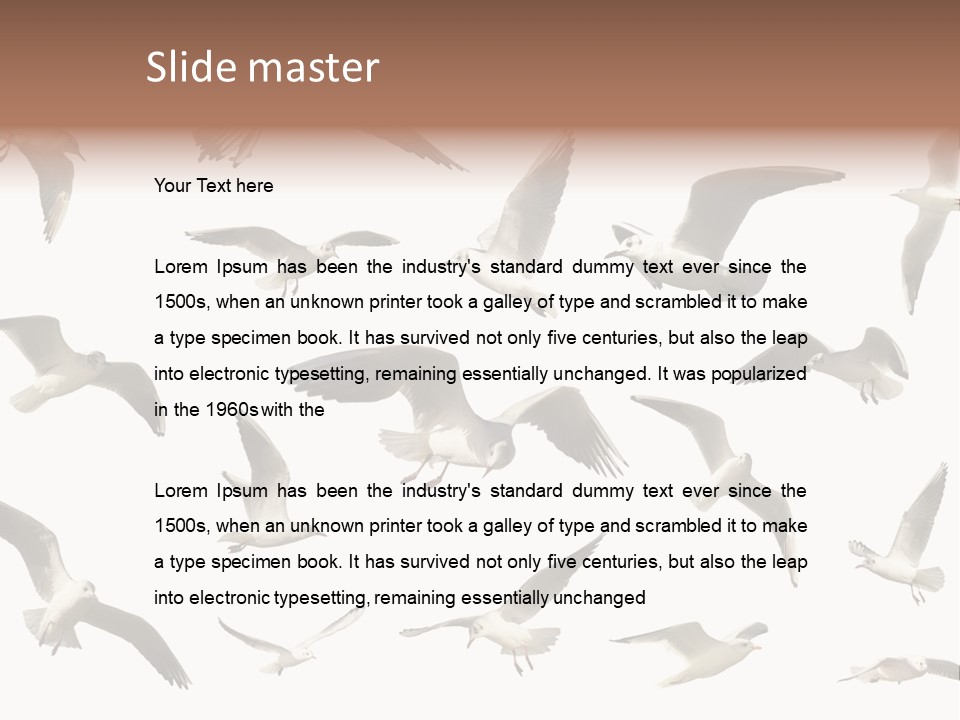 Motion Closeup Wingspread PowerPoint Template