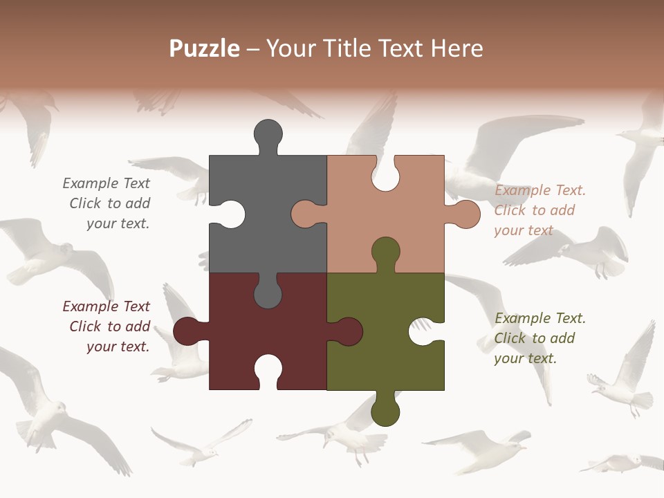 Motion Closeup Wingspread PowerPoint Template