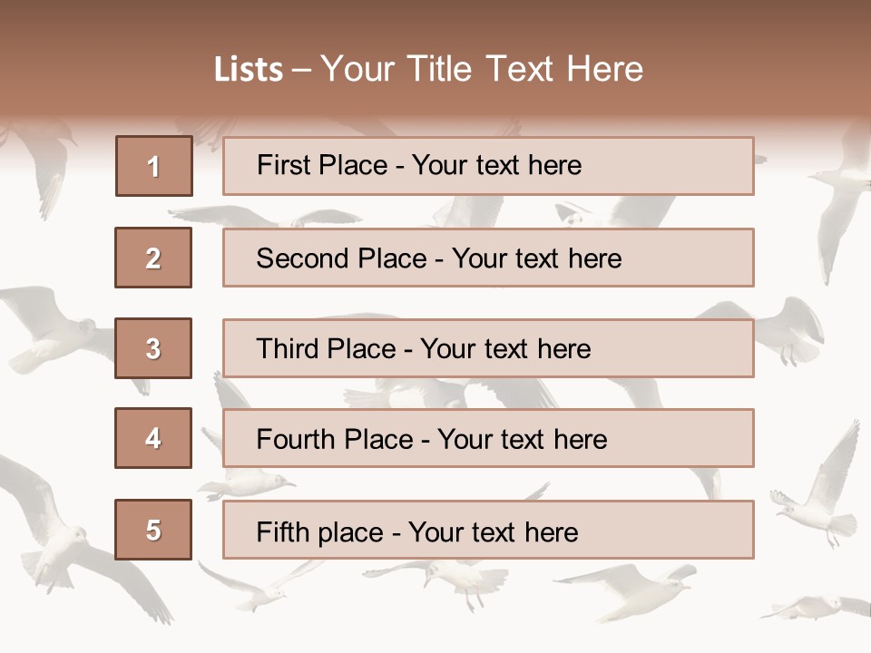 Motion Closeup Wingspread PowerPoint Template