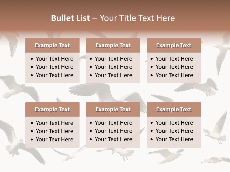 Motion Closeup Wingspread PowerPoint Template