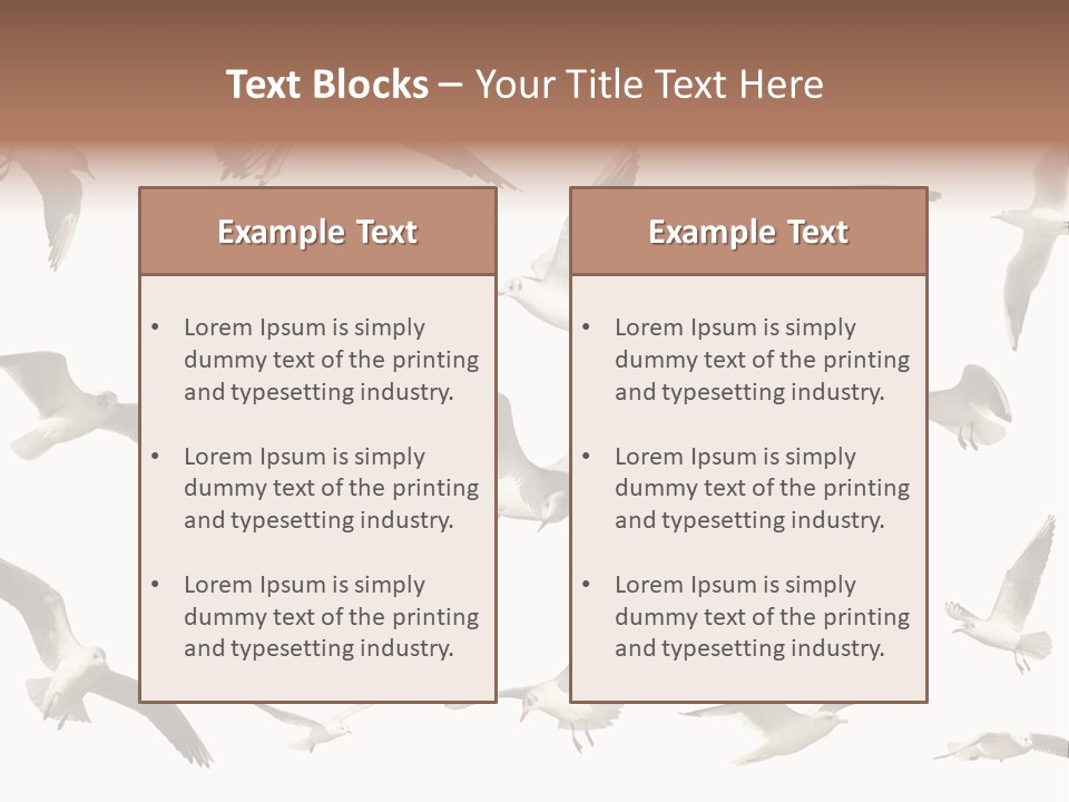 Motion Closeup Wingspread PowerPoint Template