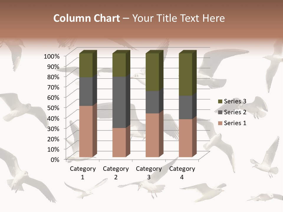 Motion Closeup Wingspread PowerPoint Template