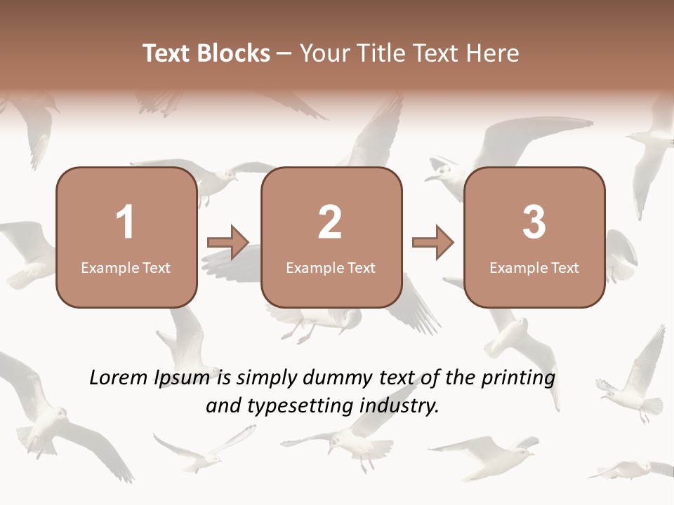 Motion Closeup Wingspread PowerPoint Template