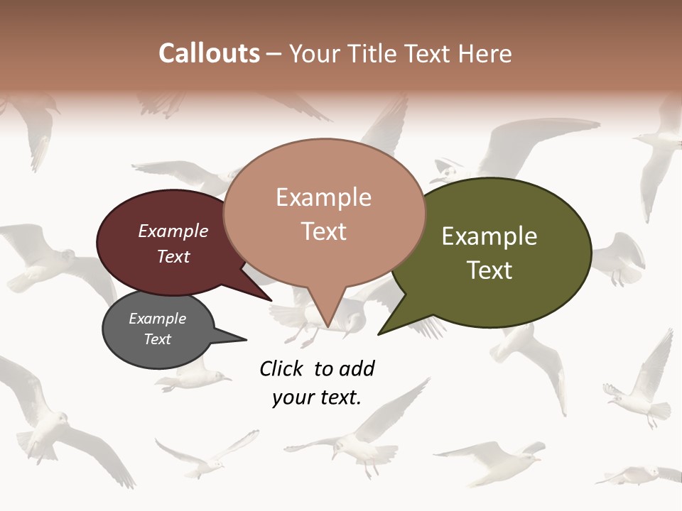 Motion Closeup Wingspread PowerPoint Template