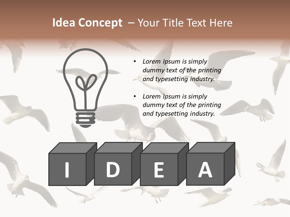 Motion Closeup Wingspread PowerPoint Template