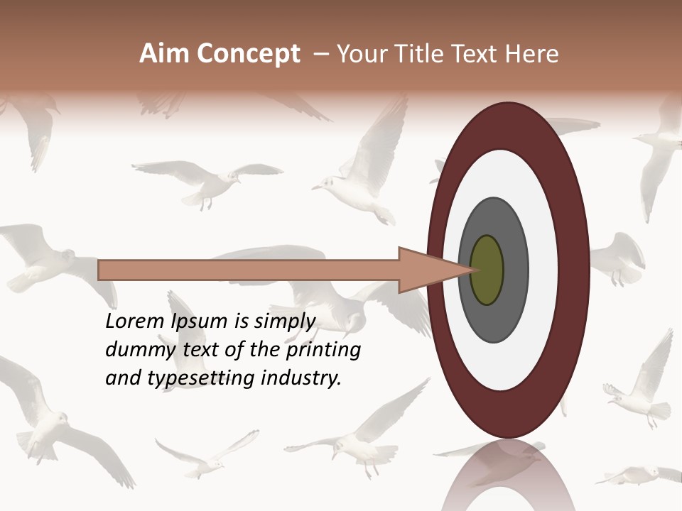 Motion Closeup Wingspread PowerPoint Template