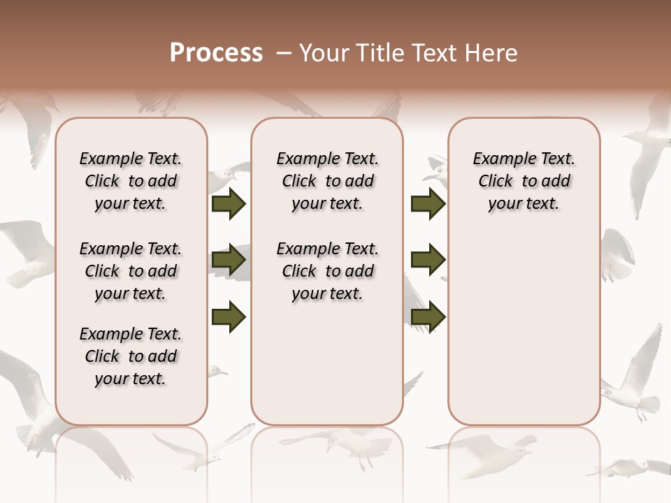 Motion Closeup Wingspread PowerPoint Template