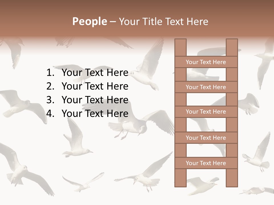 Motion Closeup Wingspread PowerPoint Template