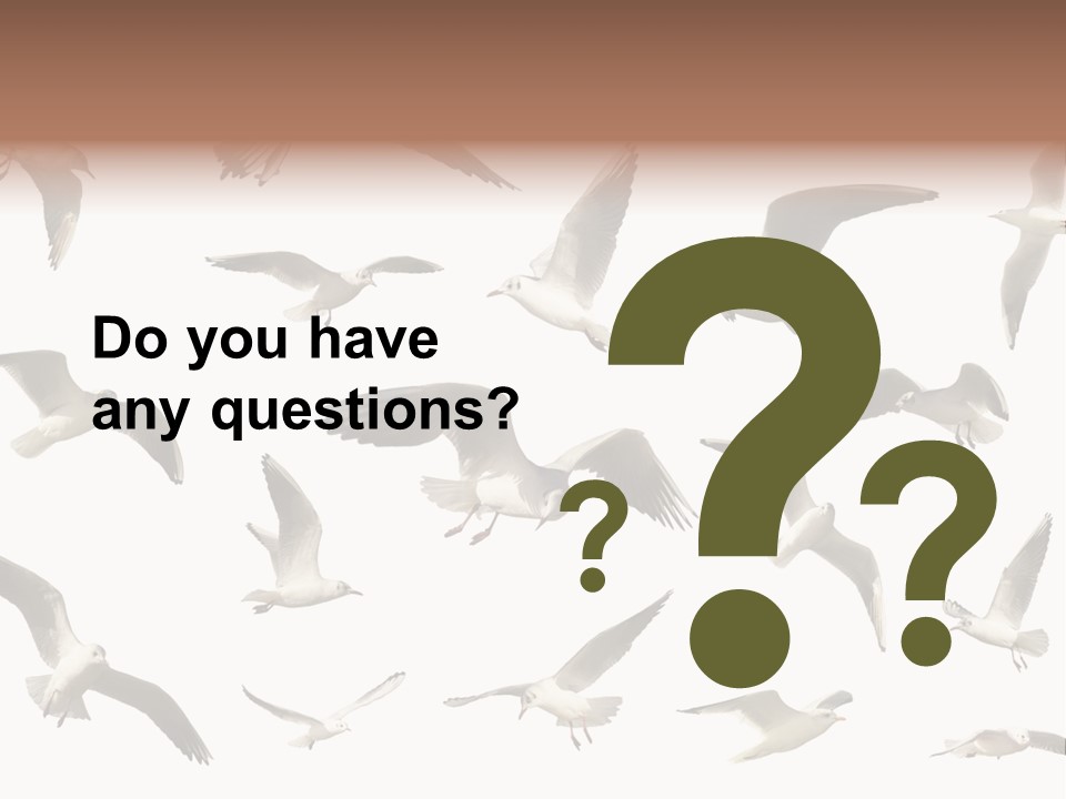 Motion Closeup Wingspread PowerPoint Template