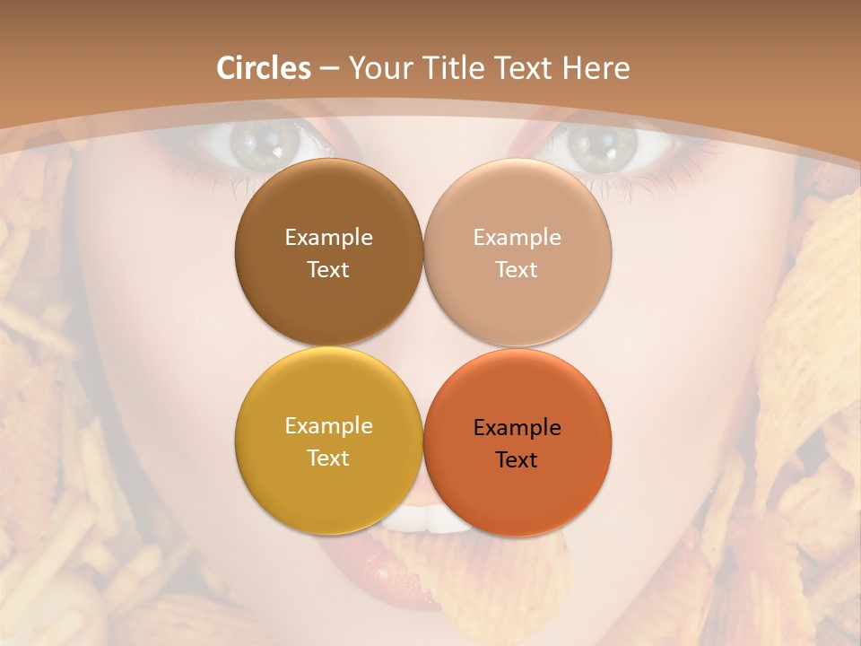 Girl Chip Clean PowerPoint Template