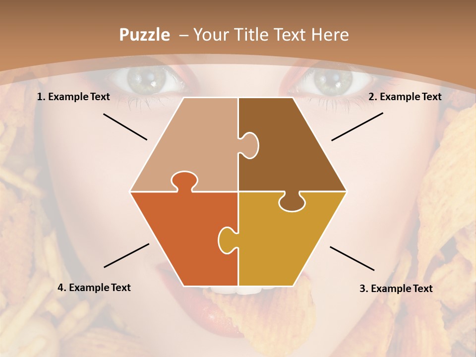 Girl Chip Clean PowerPoint Template