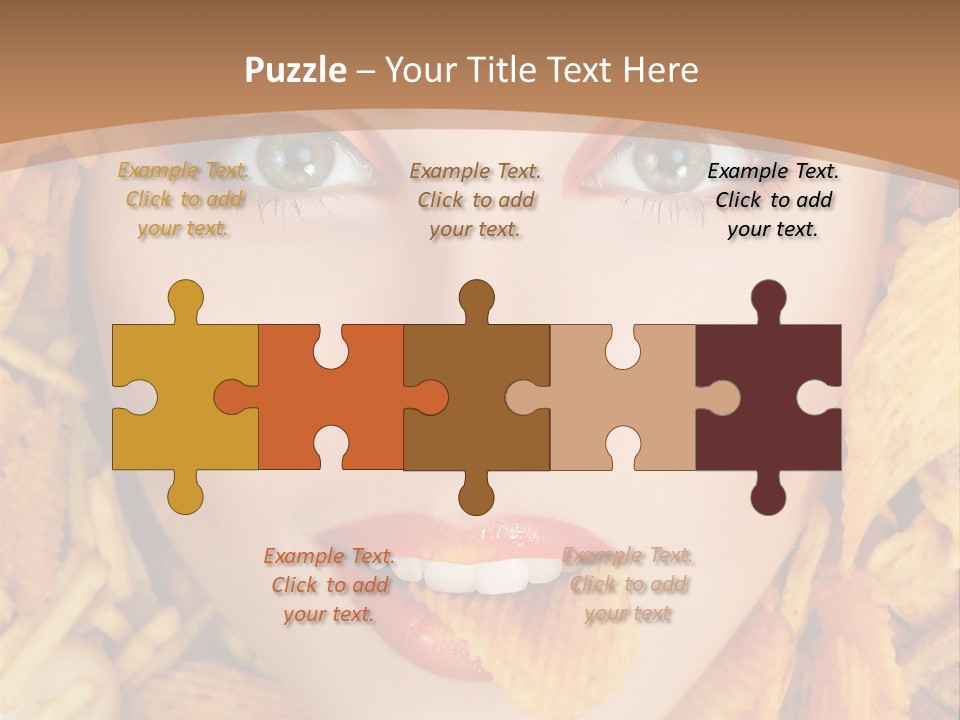 Girl Chip Clean PowerPoint Template