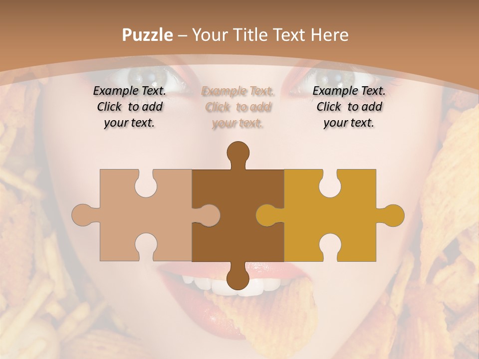 Girl Chip Clean PowerPoint Template