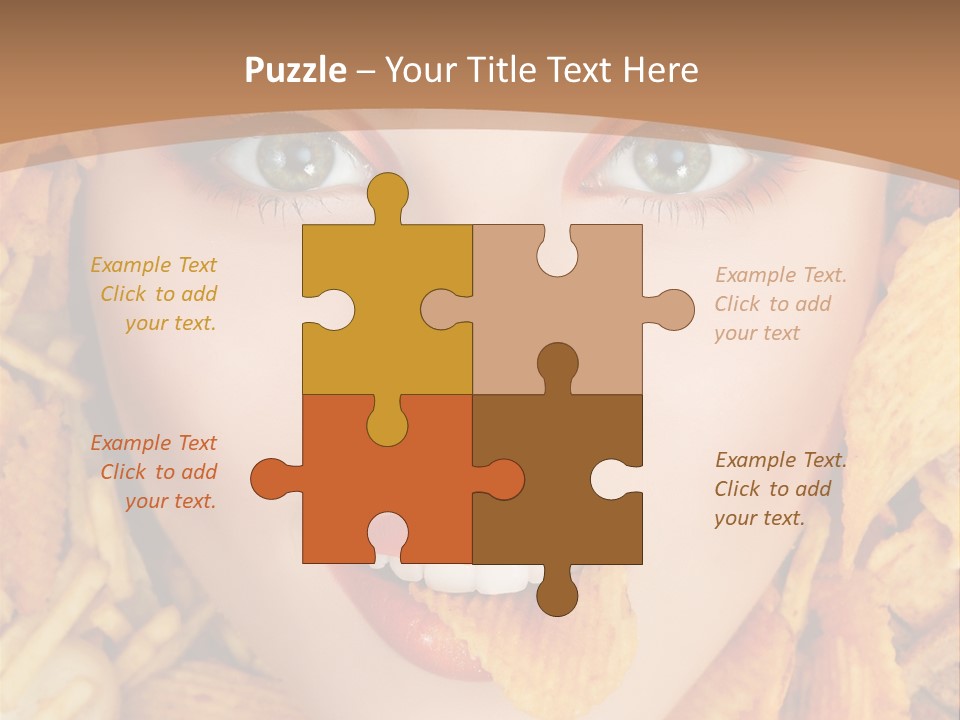 Girl Chip Clean PowerPoint Template