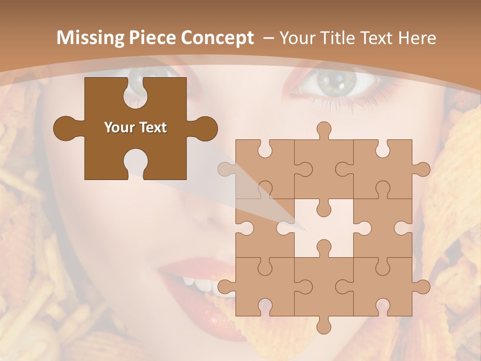 Girl Chip Clean PowerPoint Template