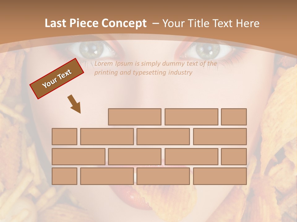 Girl Chip Clean PowerPoint Template