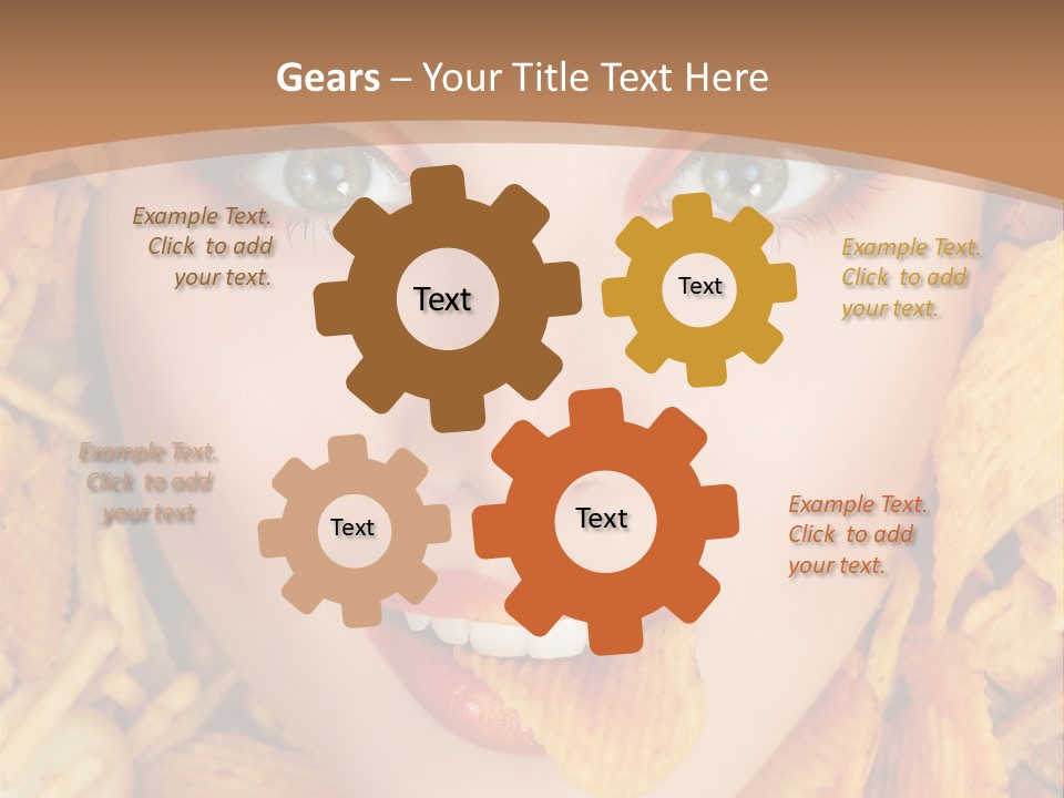 Girl Chip Clean PowerPoint Template