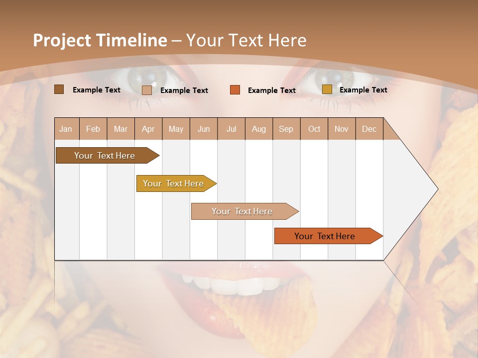 Girl Chip Clean PowerPoint Template