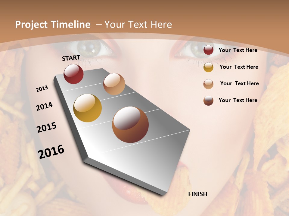 Girl Chip Clean PowerPoint Template