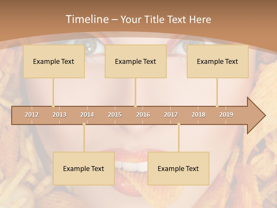 Girl Chip Clean PowerPoint Template