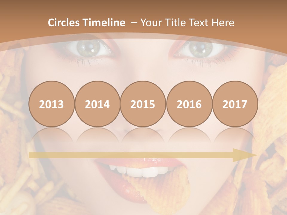 Girl Chip Clean PowerPoint Template