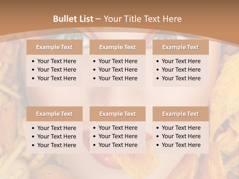 Girl Chip Clean PowerPoint Template