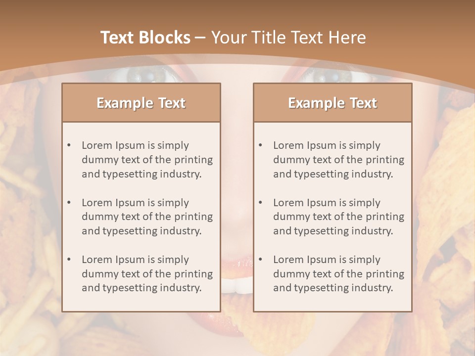 Girl Chip Clean PowerPoint Template