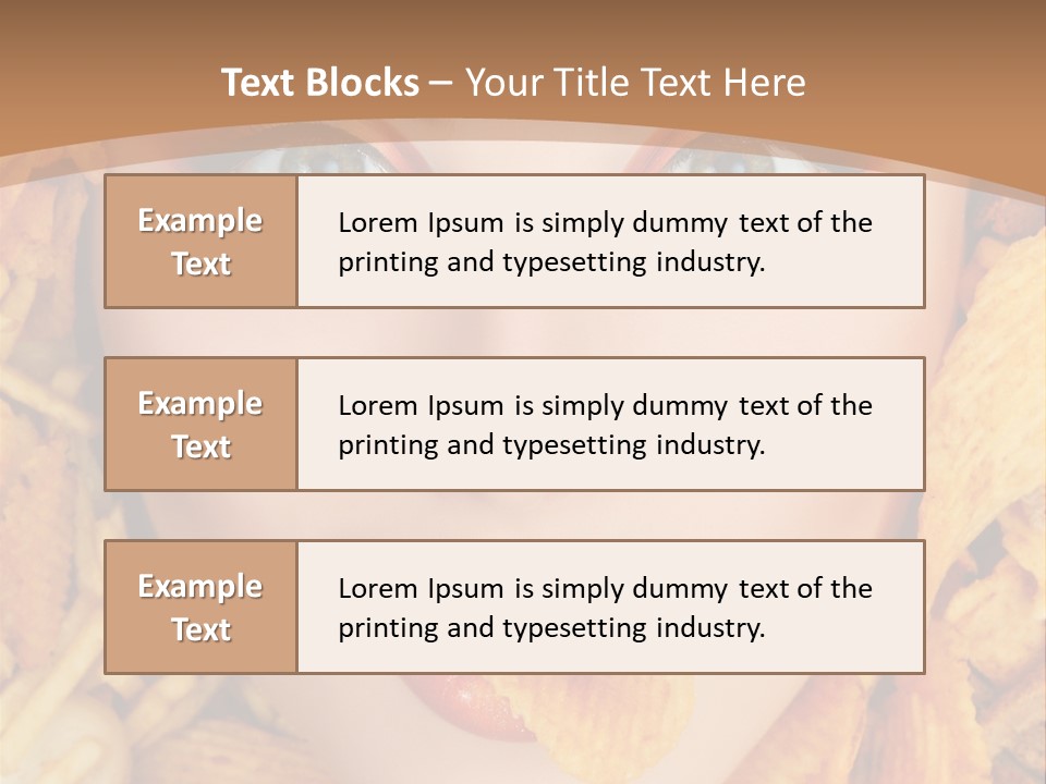 Girl Chip Clean PowerPoint Template