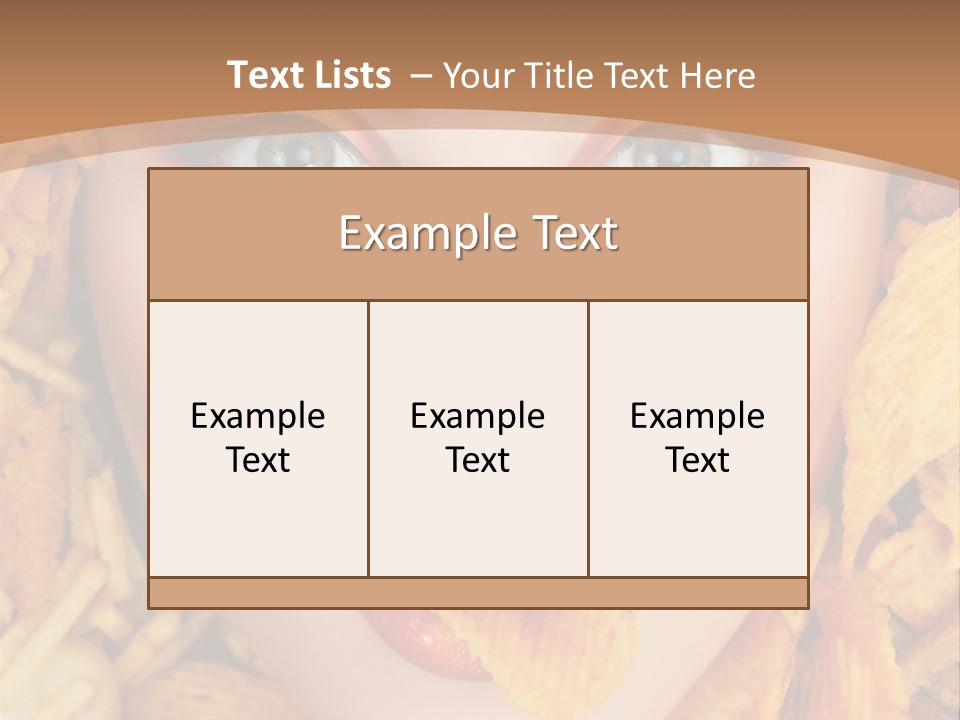Girl Chip Clean PowerPoint Template