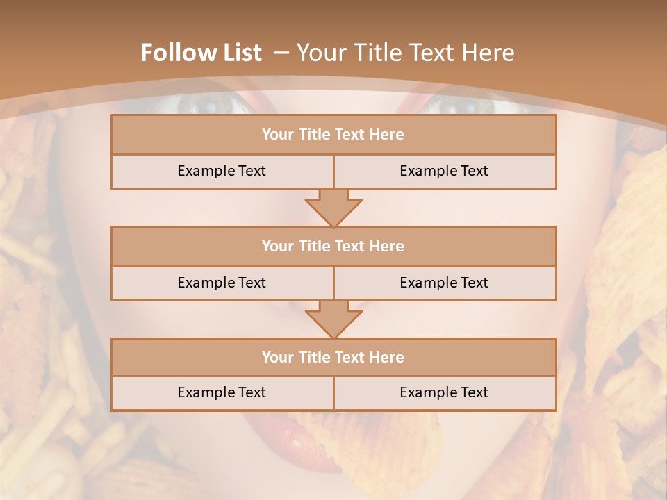 Girl Chip Clean PowerPoint Template