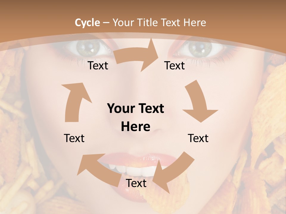 Girl Chip Clean PowerPoint Template