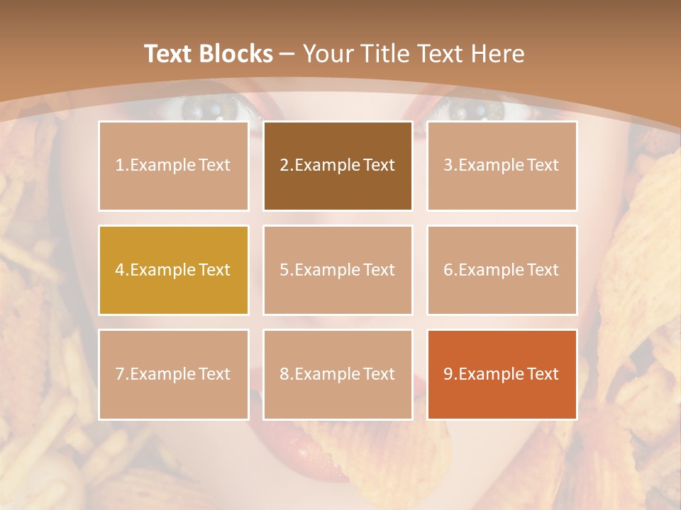 Girl Chip Clean PowerPoint Template