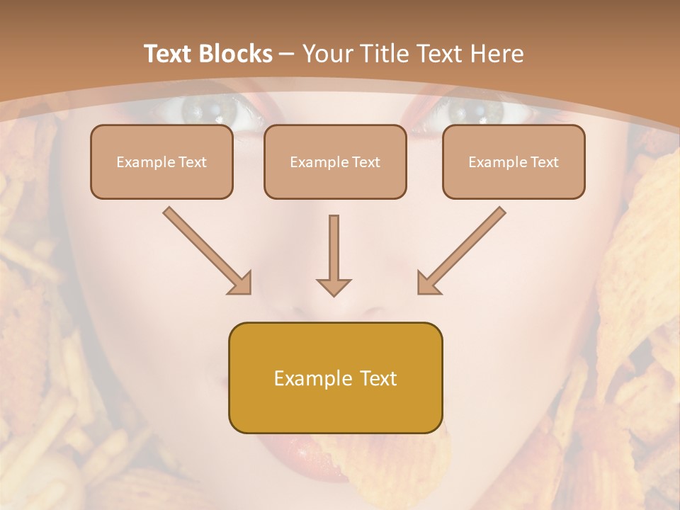 Girl Chip Clean PowerPoint Template