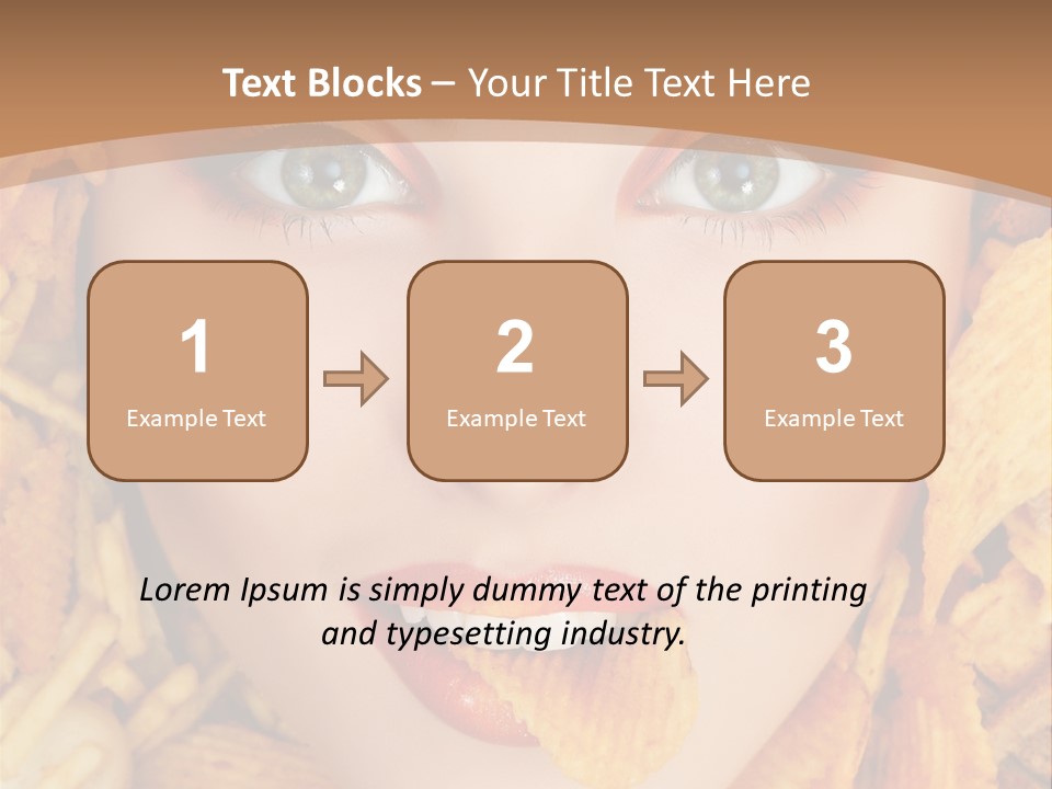 Girl Chip Clean PowerPoint Template