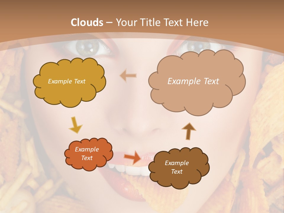 Girl Chip Clean PowerPoint Template