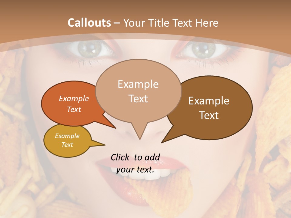 Girl Chip Clean PowerPoint Template