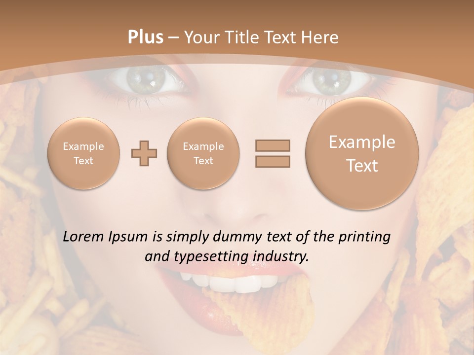 Girl Chip Clean PowerPoint Template