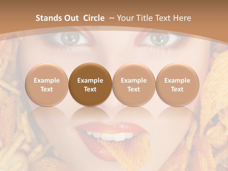 Girl Chip Clean PowerPoint Template