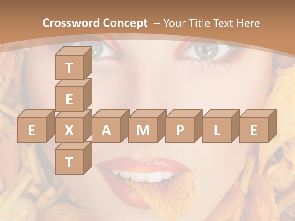 Girl Chip Clean PowerPoint Template