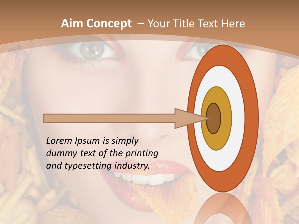 Girl Chip Clean PowerPoint Template