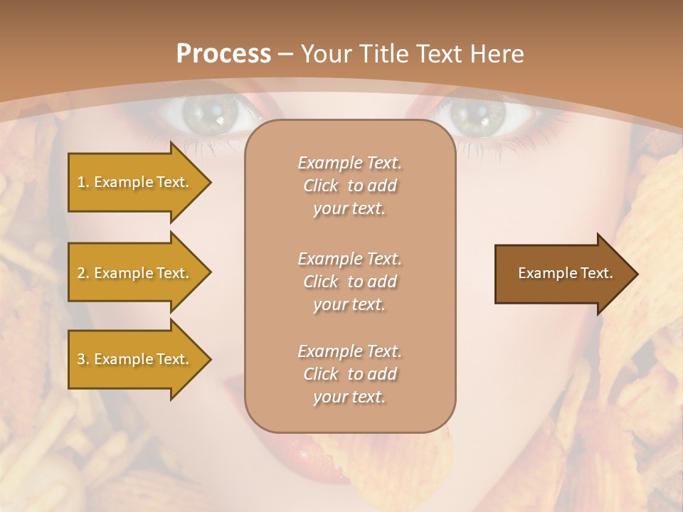 Girl Chip Clean PowerPoint Template