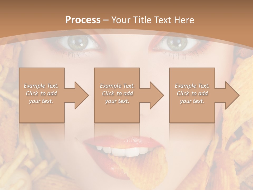 Girl Chip Clean PowerPoint Template