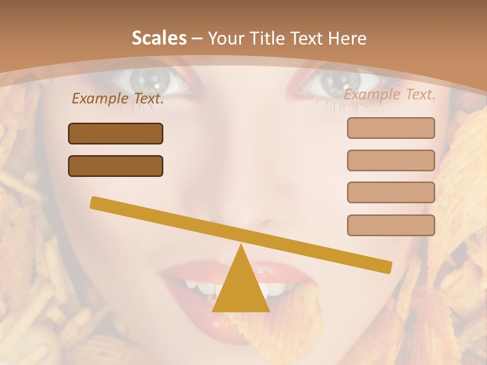 Girl Chip Clean PowerPoint Template