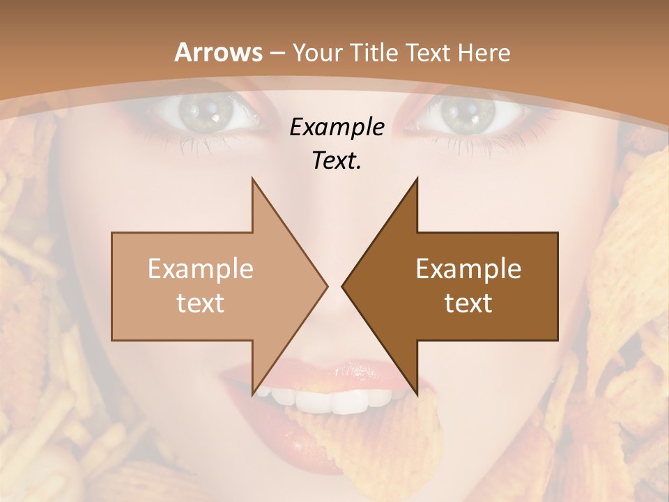 Girl Chip Clean PowerPoint Template