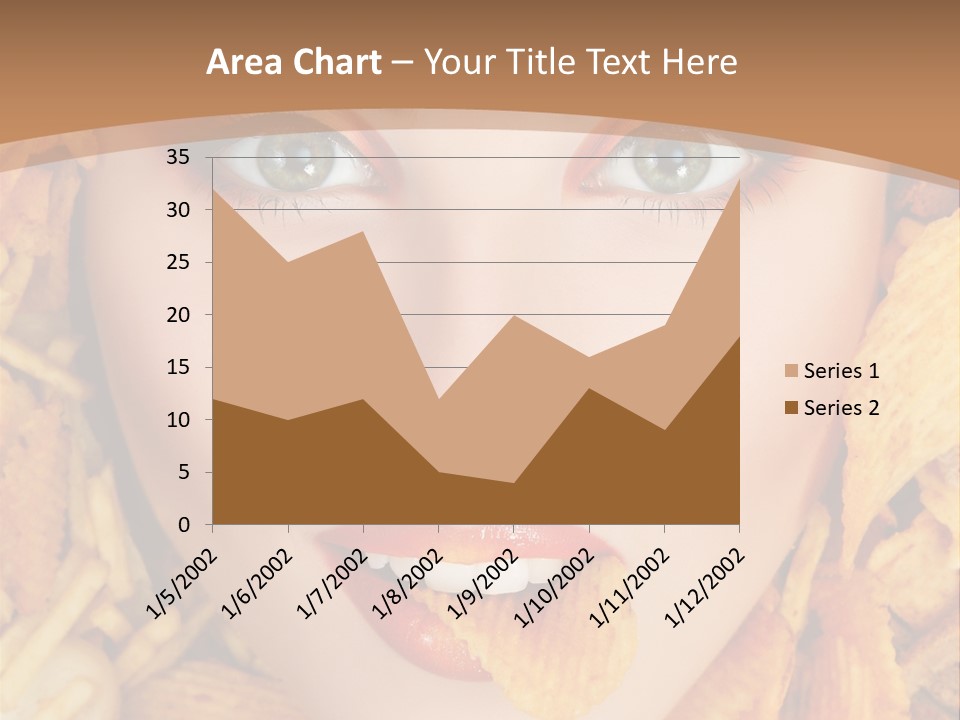 Girl Chip Clean PowerPoint Template