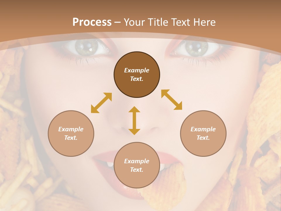 Girl Chip Clean PowerPoint Template